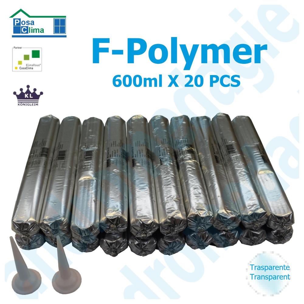 SIGILLANTE F-POLYMER 25 TRASPARENTE 600ML 20 PZ