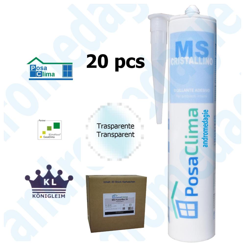 MS POLYMER HANNO 290ML TRANSPARENT 20 STCK