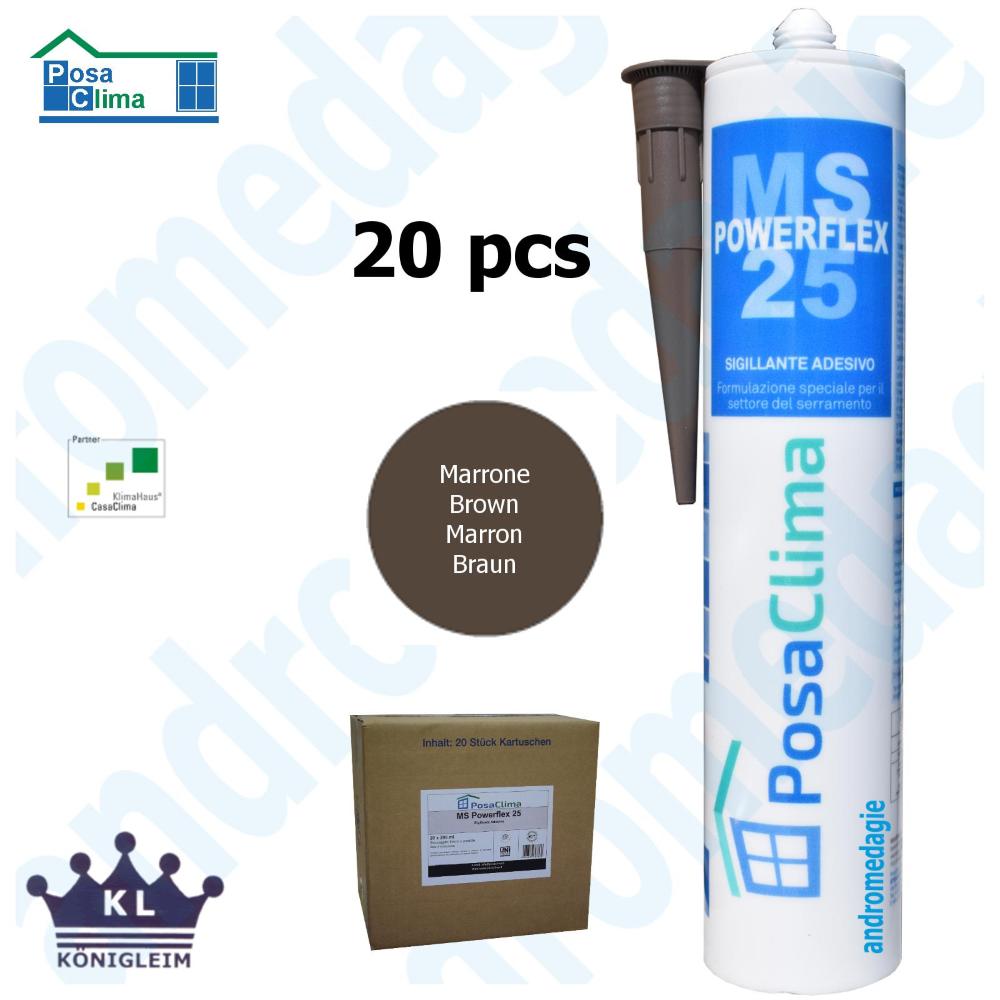 MS POLIMERO HANNO 290ML MARRON 20 UDS