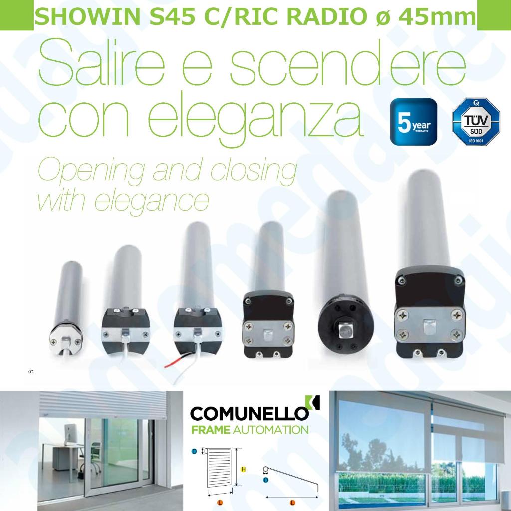 SHOWIN S45 C/RIC ø 45 MM 230V CON RICEVENTE RADIO