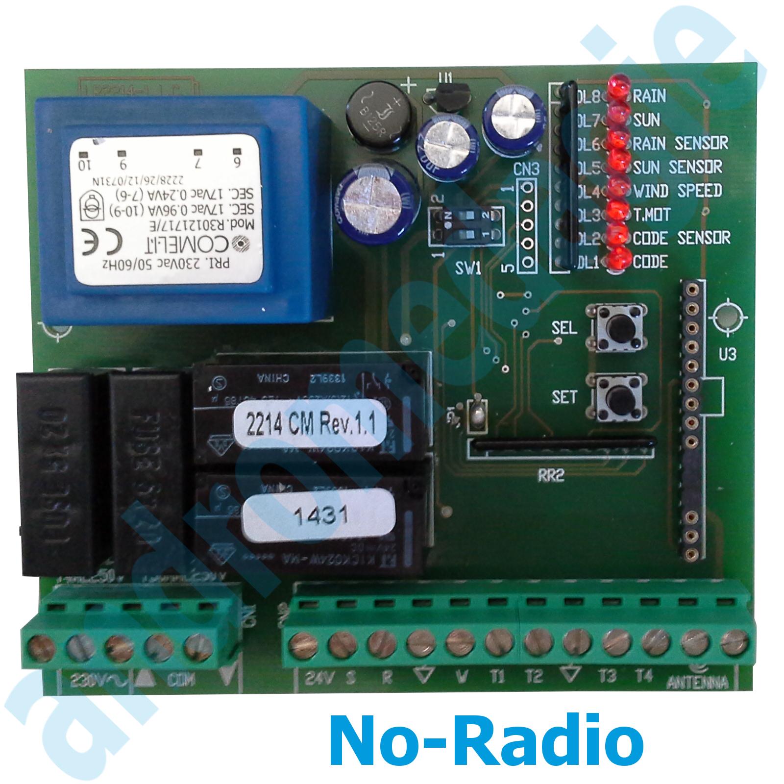 FAST 500N 230V C=200 MM + UNITA DI CONTROLLO RADIO 230V + R1 CONTROL BLU