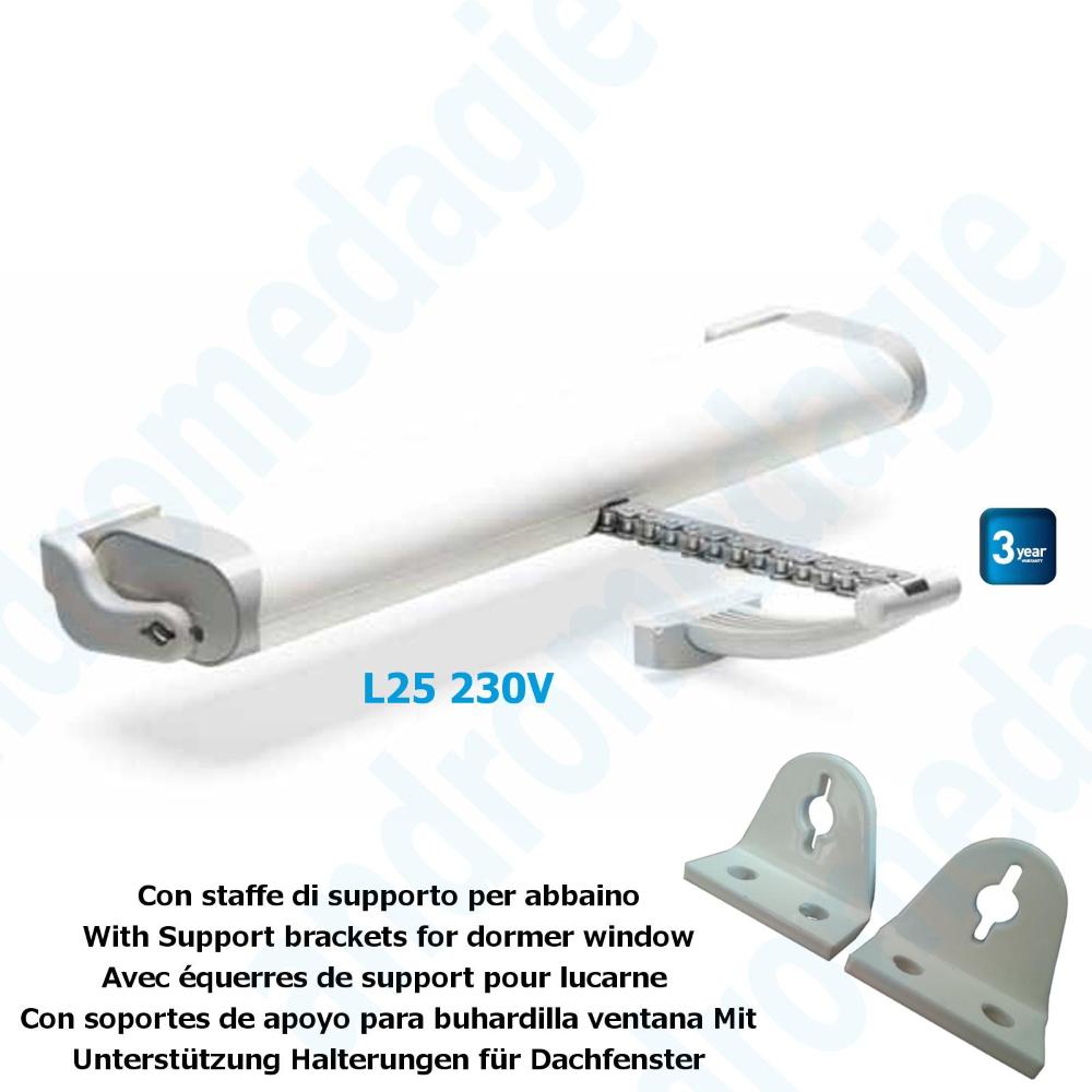 LIWIN 250N 230V BIANCO + STAFFE DI SUPPORTO PER ABBAINO BIANCHE