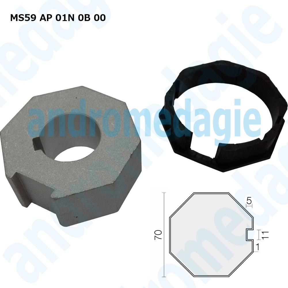 POLEA CORONA OCTAGONAL Ø70 MM S59