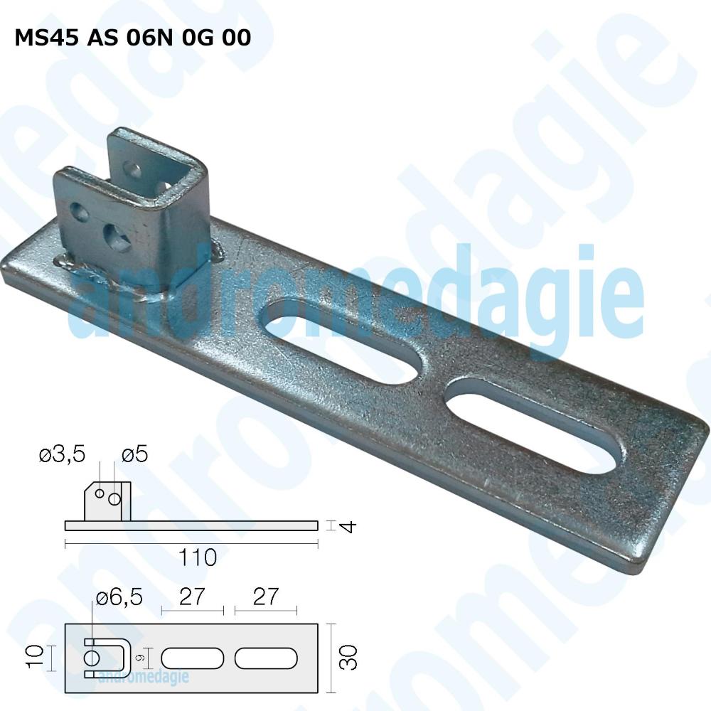 ADJUSTABLE SUPPORT BRACKET GALVANIZED SLOT