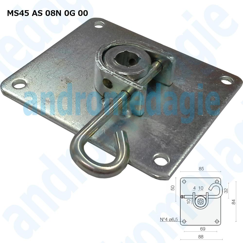 SQUARE SUPPORT BRACKET WITH GALVANIZED PIN