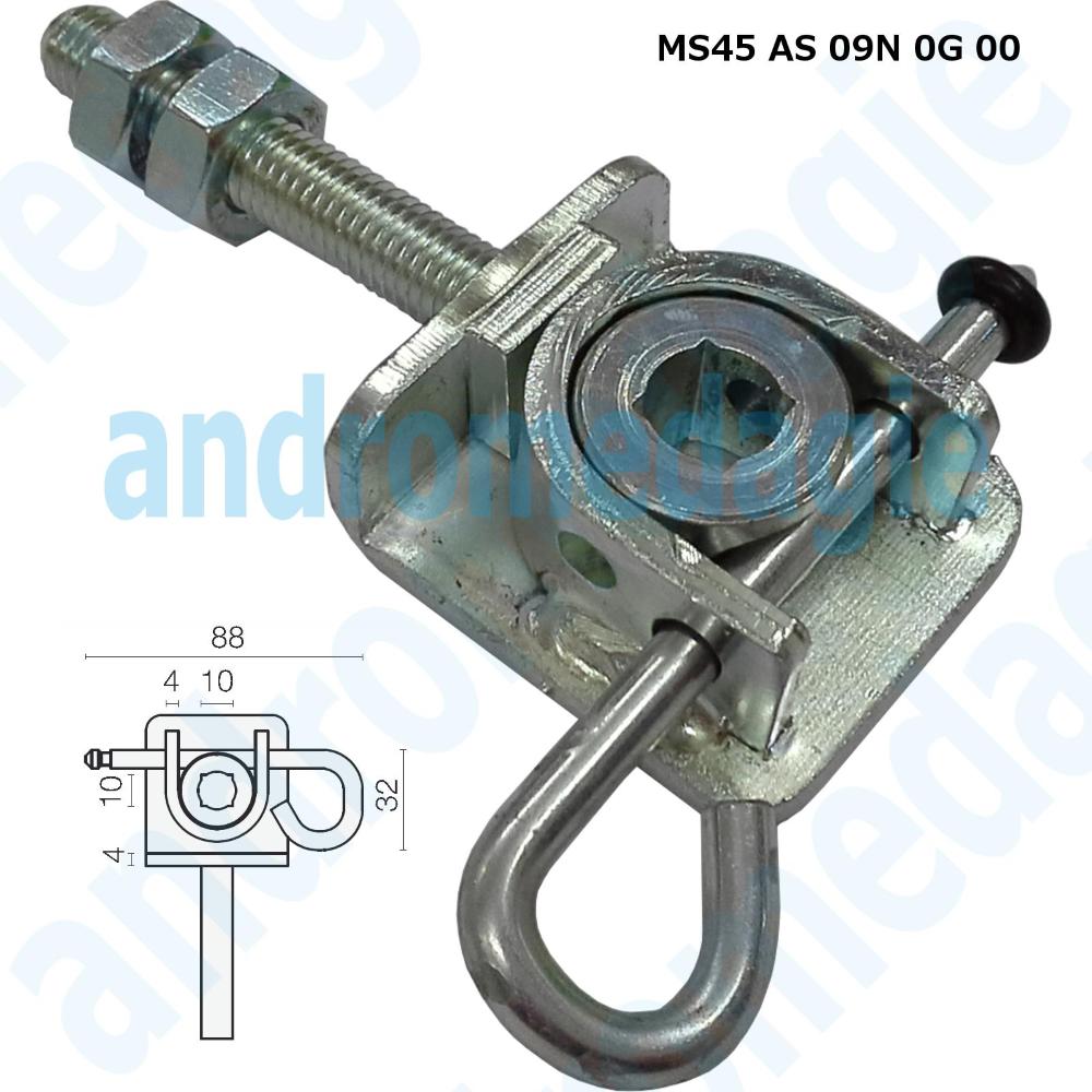 ADJUSTABLE SUPPORT BRACKET WITH GALVANIZED PIN A