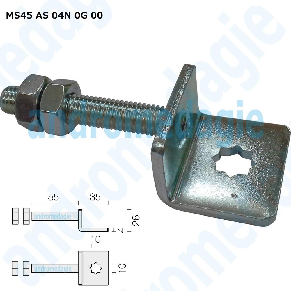 ADJUSTABLE SUPPORT BRACKET WITH GALVANIZED SCREW