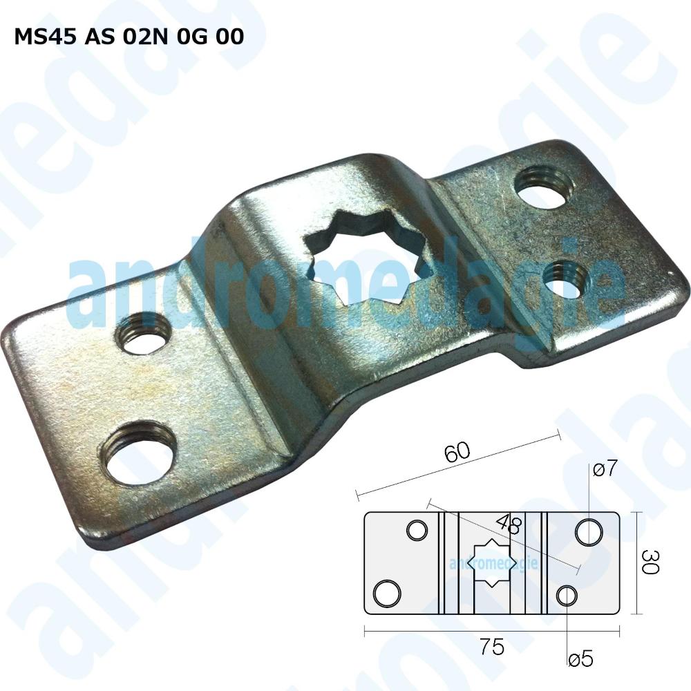 GALVANIZED SUPPORT BRACKET 48 MM MAX 50NM