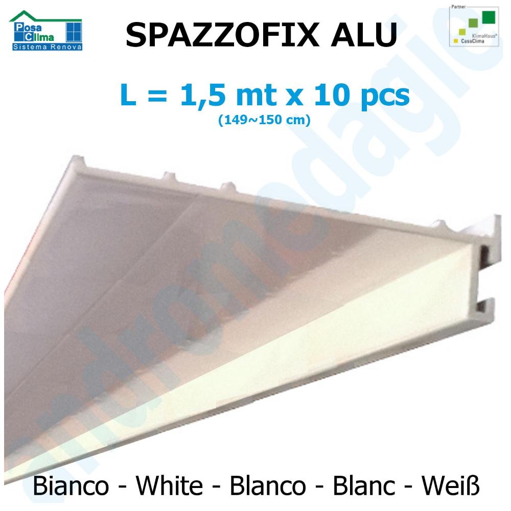 SPAZZOFIX ALU BLANC L=1,5MT (149~150CM) 10 PCS