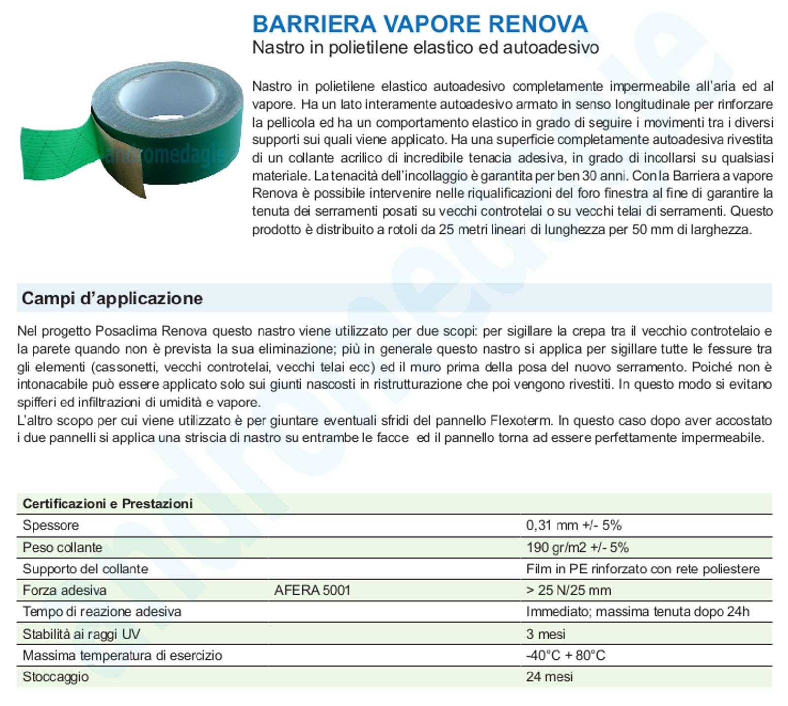Nastro Barriera Vapore Deflexx 50mm X 25m - Verde, Impermeabile, UV-Resistente, Per Tetti E Pareti Nastro Per Impermeabilizzazione Pareti - Foto 9